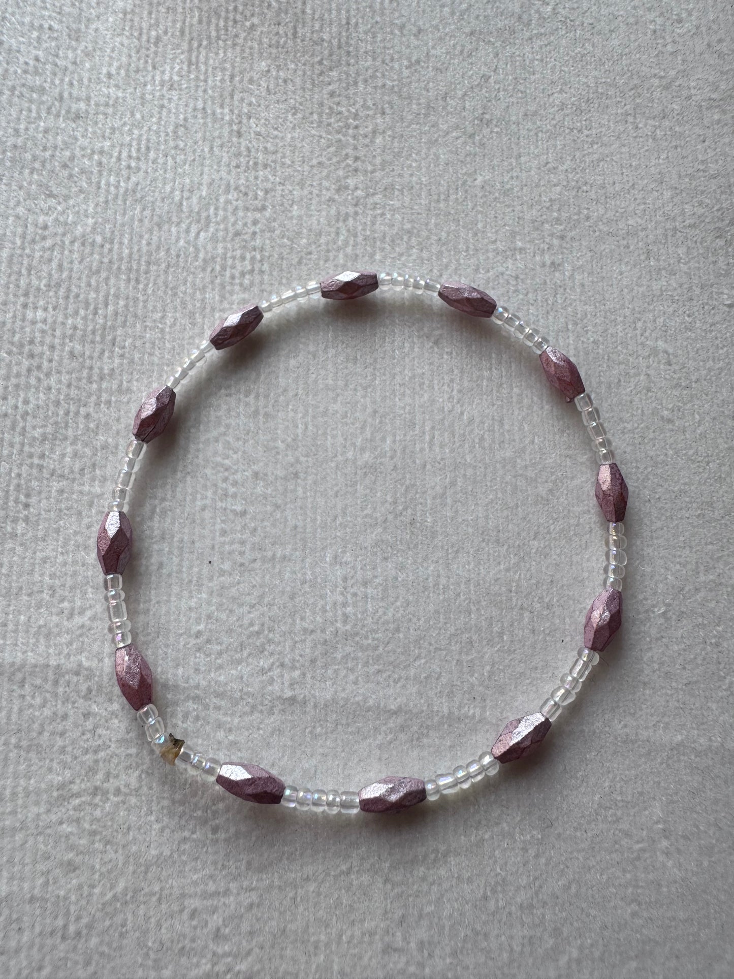 Lilac & White Bangles