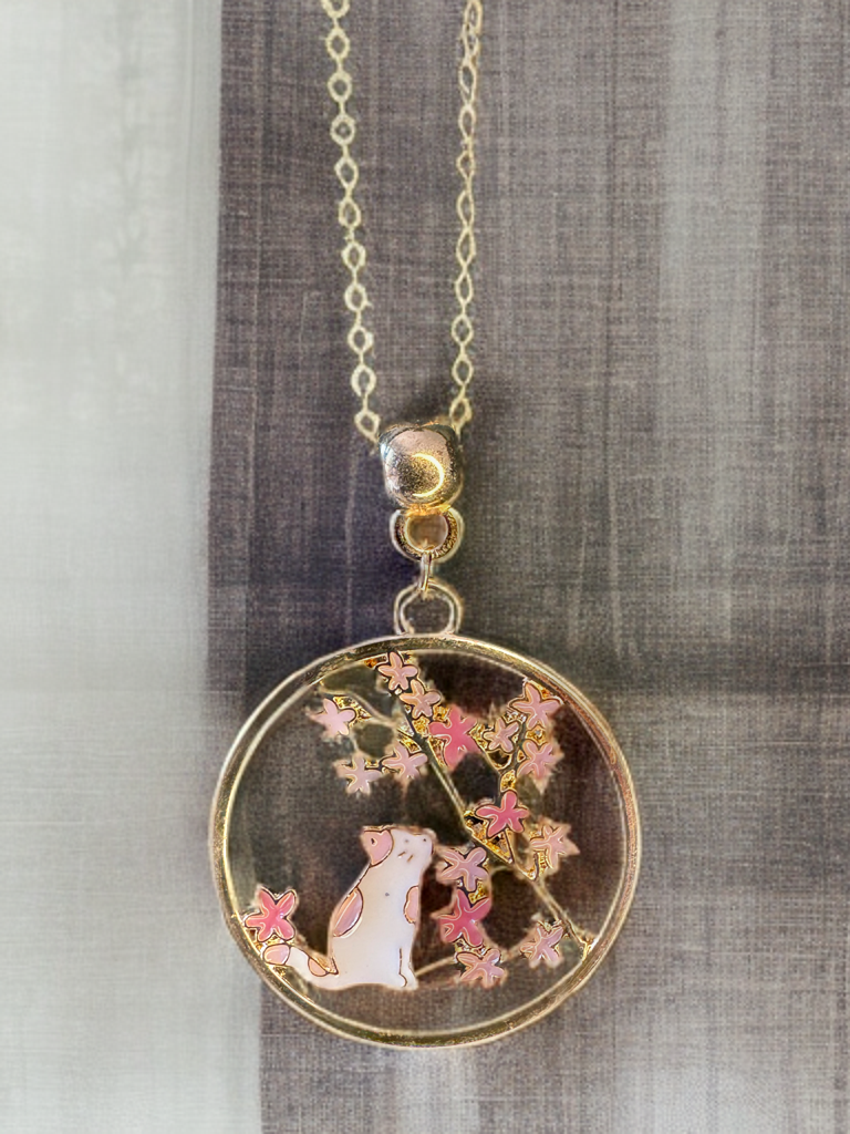 Feline Charm Round Pendant 2