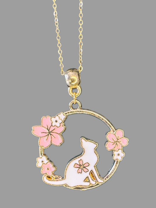 Feline Charm Round Pendant 6