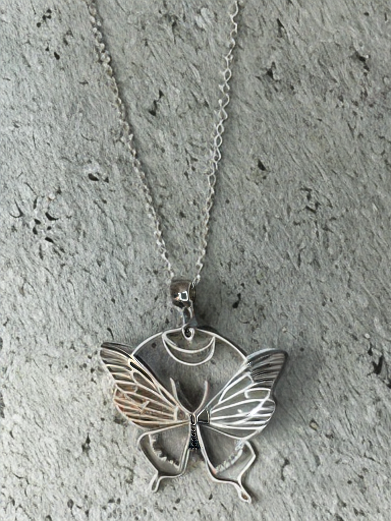 One Liner Butterfly Necklace