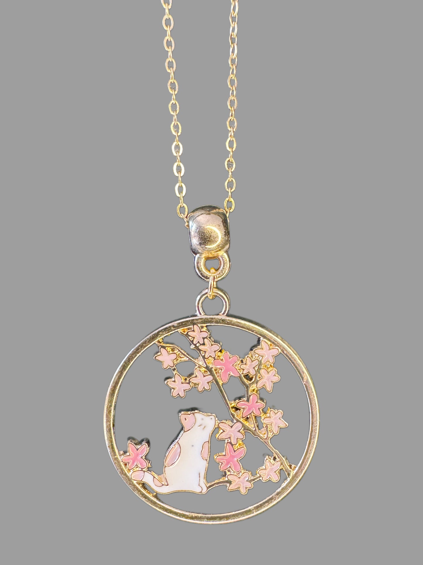 Feline Charm Round Pendant 2